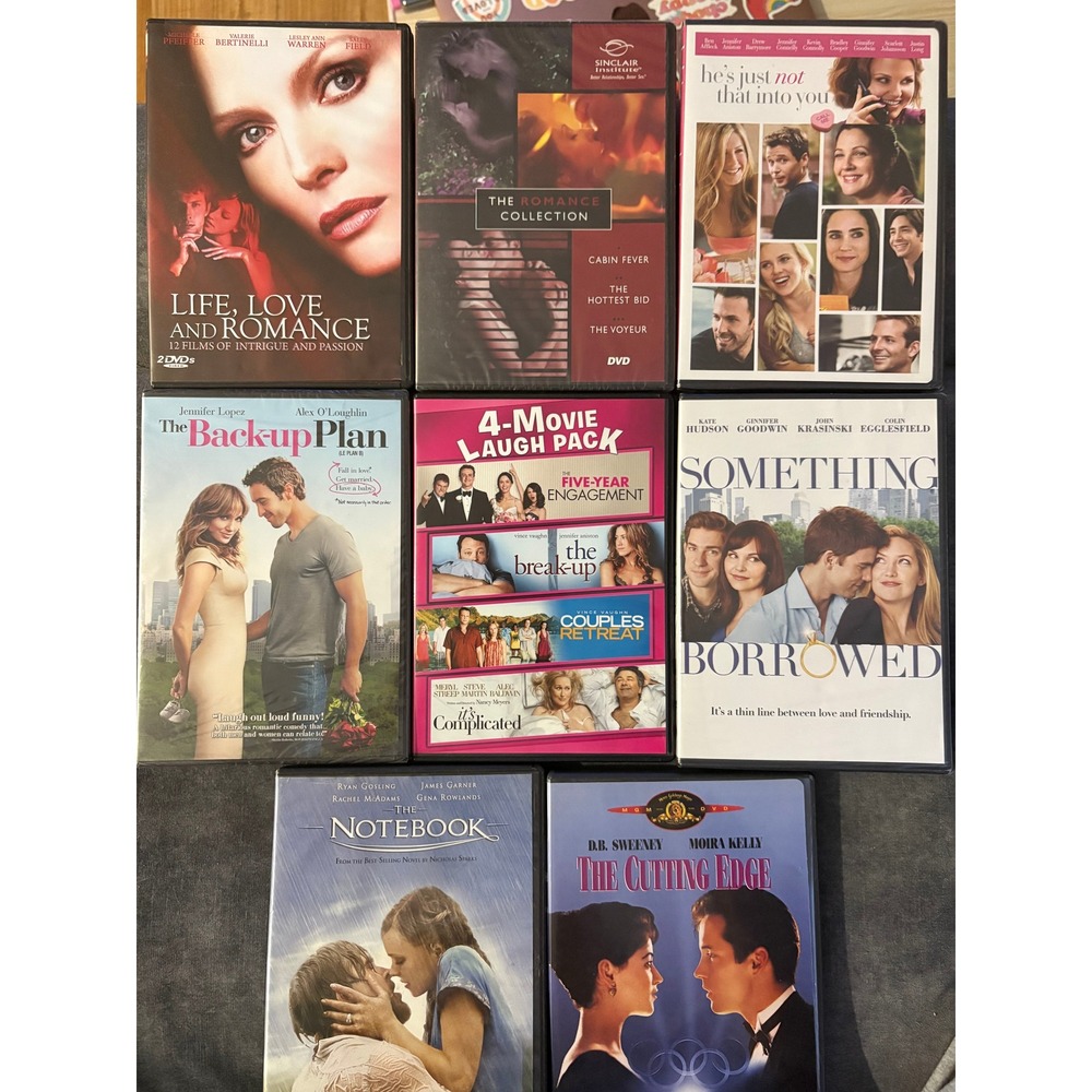 Romance RomCom Movie DVD Bundle Lot of‎ 8 (24 movies total) The Notebook